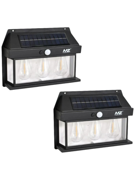 MZ 3W Solar Outdoor Wall Light ( Pack of 2 )