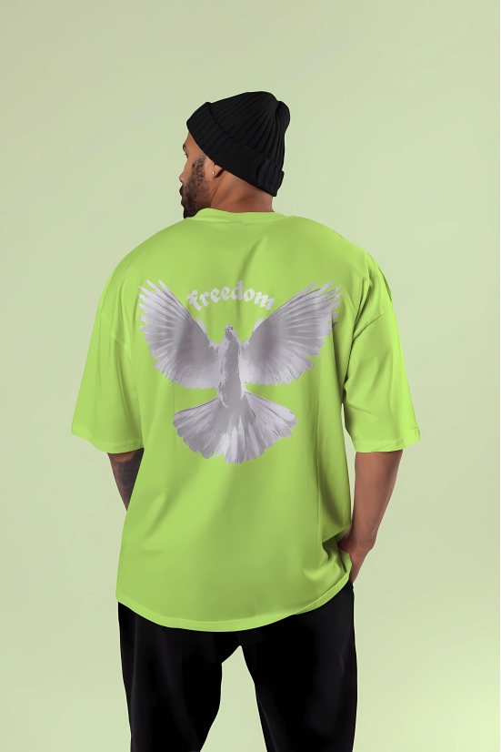 Freedom - Gym Oversized T Shirt-Neon Green / 2XL - 48