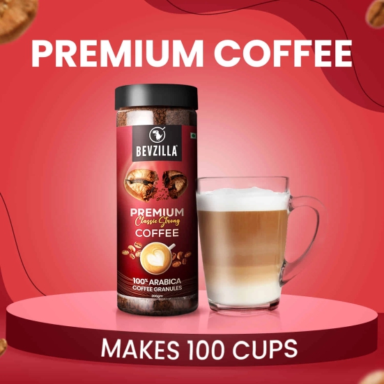 Premium Classic Strong Coffee 200 GM Jar  Makes 100 Cups-Premium Classic Strong Coffee 200 GM Jar | Makes 100 Cups