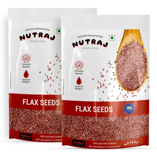 Nutraj Flax Seeds (Alsi Seeds) 200gm 200g (Pack of 2)