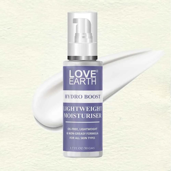 LOVE EARTH HYDRO BOOST LIGHT WEIGHT MOISTURIZER FOR OIL-FREE, LIGHTWEIGHT & NON-GREASY FORMULA FOR ALL SKIN TYPES - 50GM