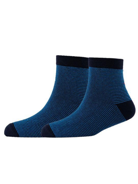 Men Pack Of 2 Striped Cotton Above Ankle Length Socks