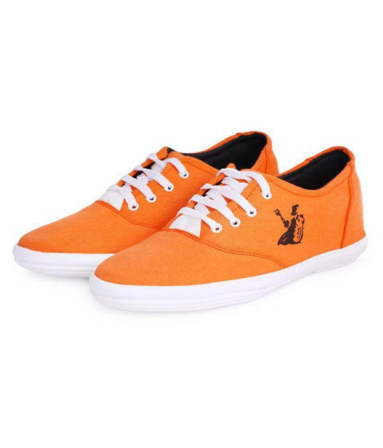 Kzaara Sneakers Orange Casual Shoes - 10