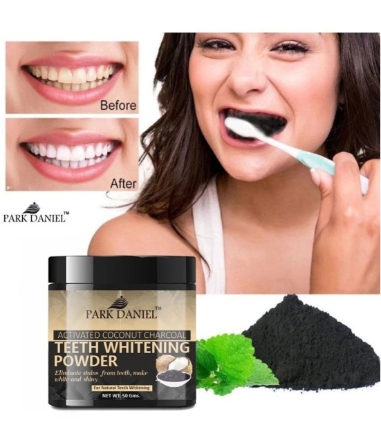 Park Daniel Coconut Shell Activated Charcoal Tooth Powder Breath Freshener 50 g