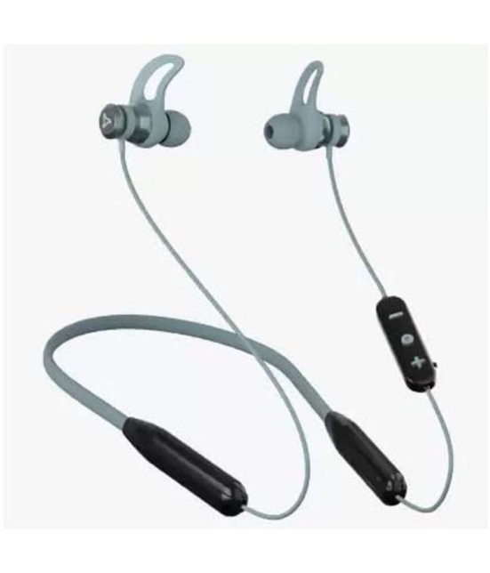 Syska SYSKA NB072 Type C Bluetooth Neckband In Ear 40 Hours Playback Powerfull bass IPX4(Splash & Sweat Proof) Gray