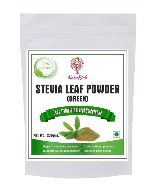 NatuRich Stevia Leaf Powder, Plant based Powder, sugar substitute (Combo {ack 200g x 2) 400 g