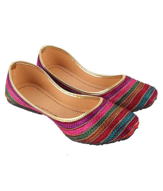 Raj Multi Color Ethnic Footwear - None