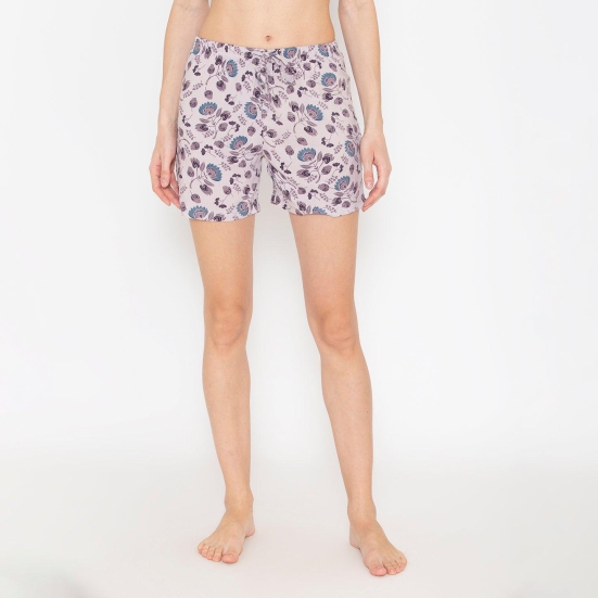 Printed Lounge Shorts For Women Assorted M