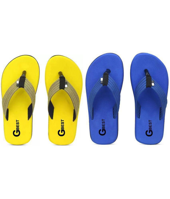 GBest - Multicolor Men's Thong Flip Flop - None