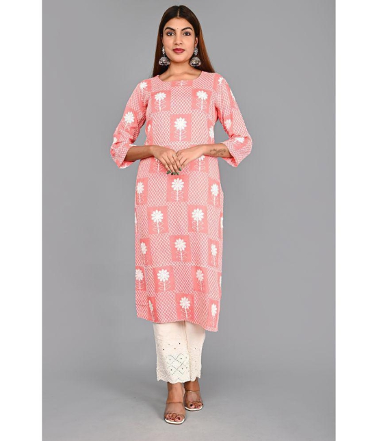 AMIRA'S INDIAN ETHNICWEAR - Peach Rayon Women's Stitched Salwar Suit ( ) - None