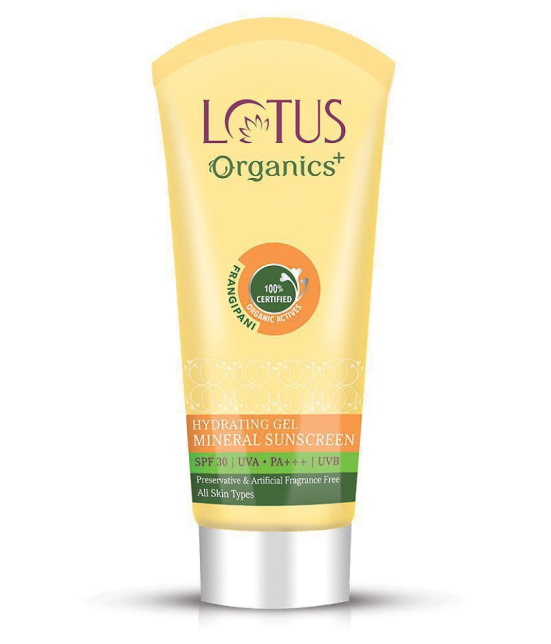 Lotus Organics+ Hydrating Gel Mineral SS SPF-30 100g