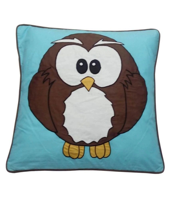 HugsnRugs Single Cotton Cushion Cover (40 x 40 cm) - Multi