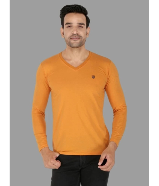 MADTEE - Orange 100% Cotton Regular Fit Mens T-Shirt ( Pack of 1 ) - None