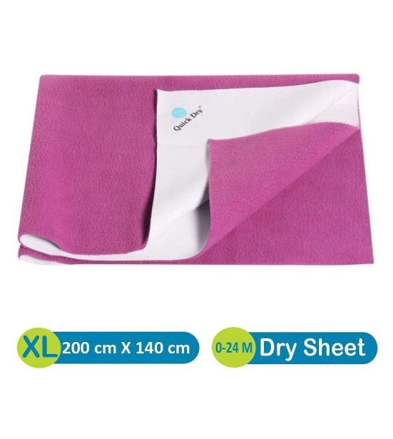 Quick Dry Baby Changing waterproof Bed Protector ORCHID Double Bed Cover Rubber Sheet - XL - 240 cm upwards