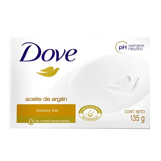 Dove Argan Oil Beauty Bar Soap 4.75 Oz / 135 Gr (Pack of 3Bars)