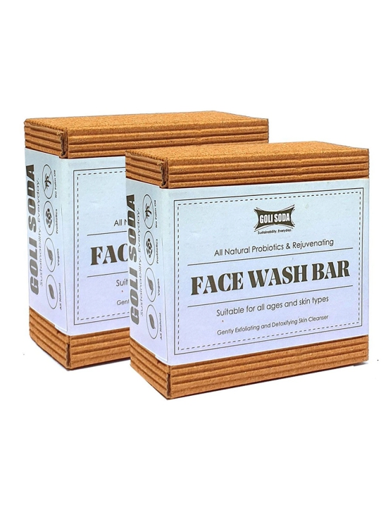 Goli Soda All Natural Probiotics Face Wash Soap Pack Of Two