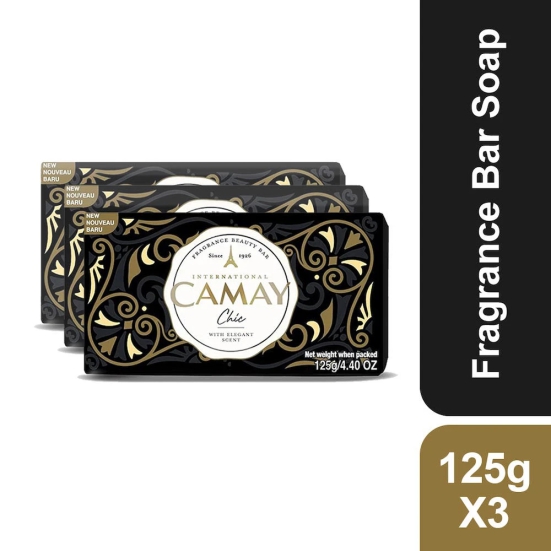 Camay Soap Chic 125Gm X 3