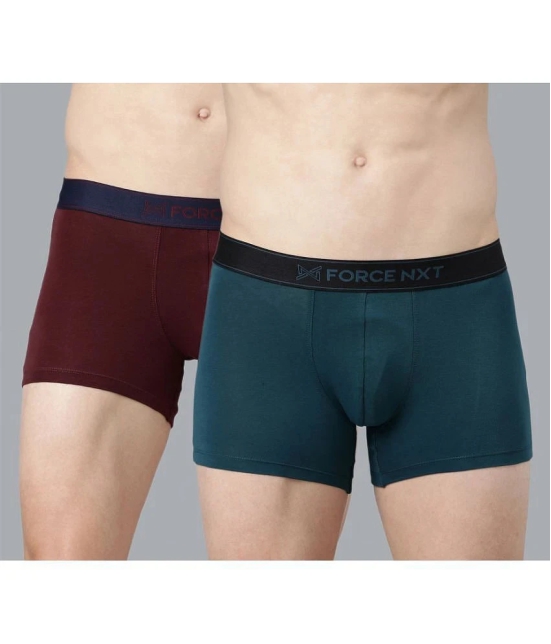 Force NXT Pack of 2 Cotton Mens Trunks ( Multicolor ) - None