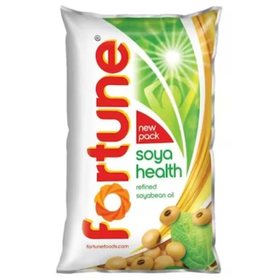 Fortune Refined Soyabean Oil Pouch 1 Ltr