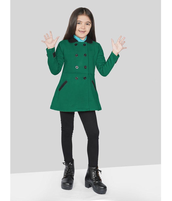 Naughty Ninos Girls Green Pea Coat - None