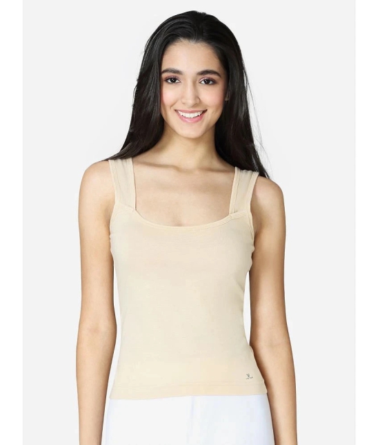 VStar Cotton Camisoles - Beige Single - None