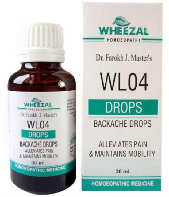 Wheezal WL-4 Backache Drops (30ml) (PACK OF TWO) Drops 30 ml