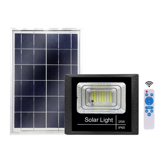 25 Watt Solar Flood Light (White)