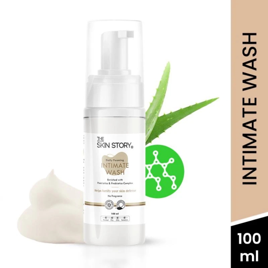 Foaming Intimate Wash Enriched With Aloe Vera, Balances PH, Fragrance Free (100 ML)