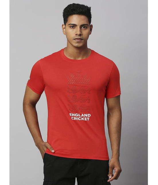 FanCode - Red Cotton Regular Fit Men's Sports T-Shirt ( Pack of 1 ) - None