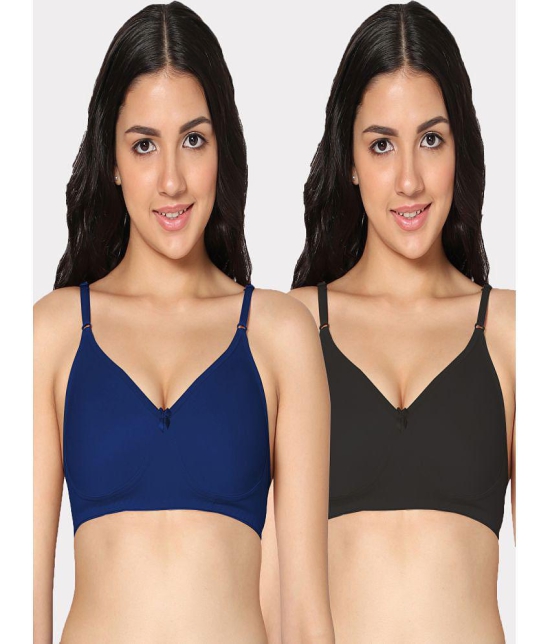 IN CARE LINGERIE - Multicolor Cotton Non Padded Women's Everyday Bra ( Pack of 2 ) - None