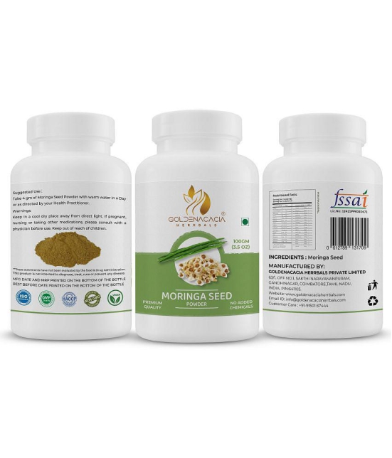 GOLDENACACIA HERRBALS Moringa Seed 100 Powder 1 gm