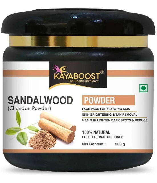 KAYABOOST Organic Sandalwood Powder (Chandan powder) for Face Pack & Skin Care (200 g)