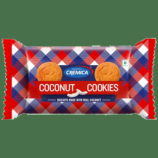 Cremica Coconut Cookies - Made With Real Coconut, 100 G (20% Extra Free)