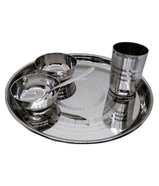 Dynore Stainless Steel Dinner Set of 5 Pieces - Steel