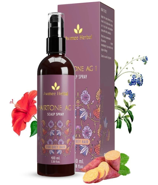 Avimee Herbal Hairtone AG1 Scalp Spray | With Indigo, Hibiscus Extracts | Nutrition For Hair | 100ml