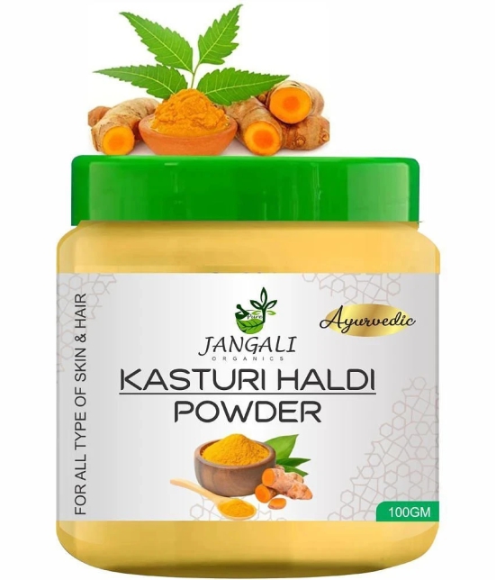 PURE JANGALI ORGANICS 100% Natural Wild Turmeric Powder (Kasturi Manjal Amba Haldi 100GM