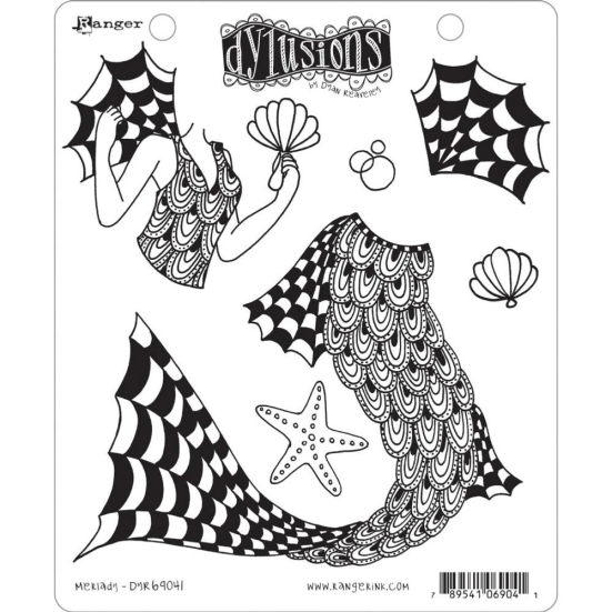 Merlady - Dyan Reaveleys Dylusions Cling Stamp Collections 8.5X7