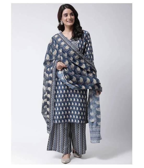 Hangup Blue Chanderi Dupatta