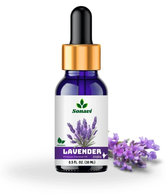 Sonavi Lavender Stress Relief Essential Oil Green With Dropper 30 mL ( Pack of 1 )