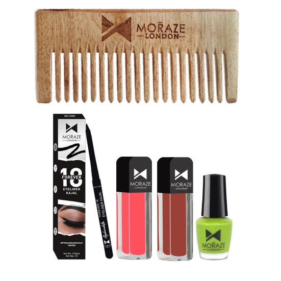 Moraze makeup combo (guess-my-name+-heart-break+-forest+-Kajal-+-comb)