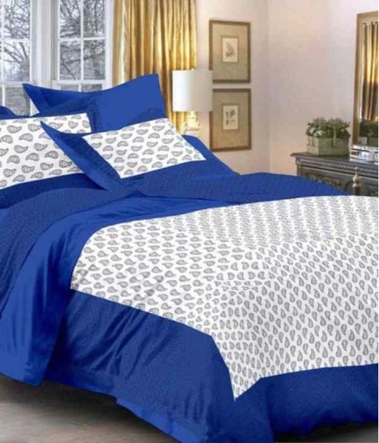 Kismat Collection Cotton 1 Bedsheet with 2 Pillow Covers ( x )