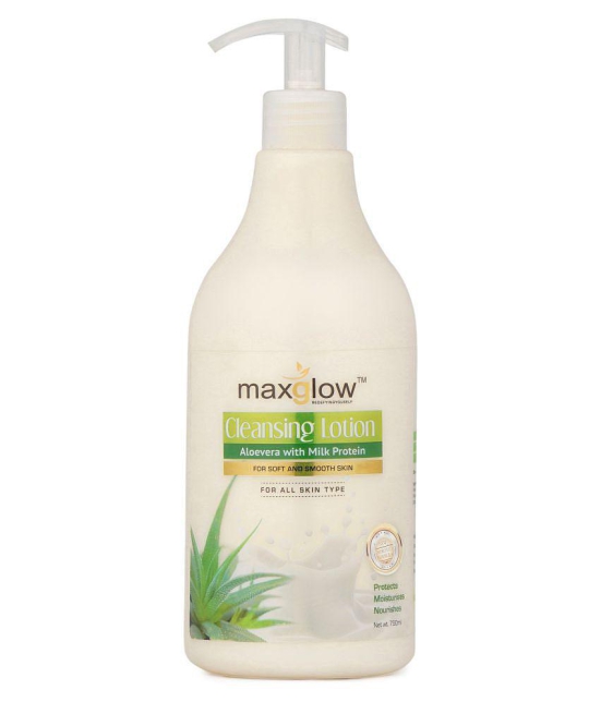 MaxGlow ALOE VERA MILK PROTEIN 750 ML Body Lotion ( 750 ml )