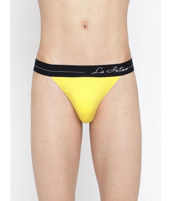 La Intimo Cotton Mens Bikini ( Yellow ) - None