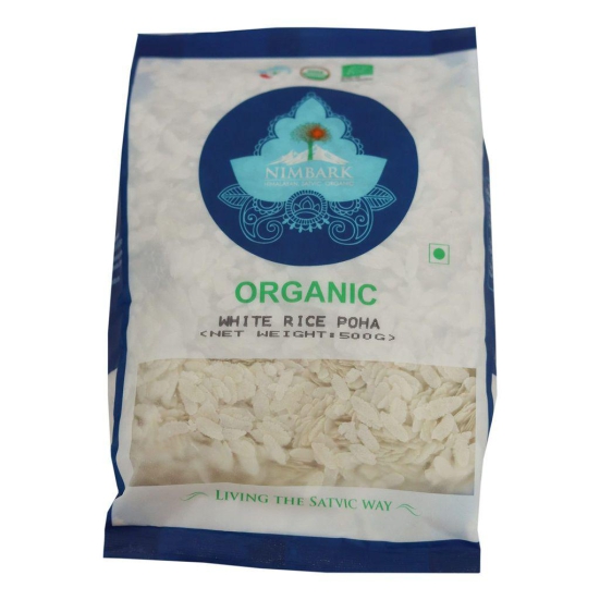 Nimbark Organic White Rice Poha - 500 g