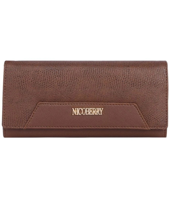 Nicoberry - Maroon Faux Leather Handheld - Maroon