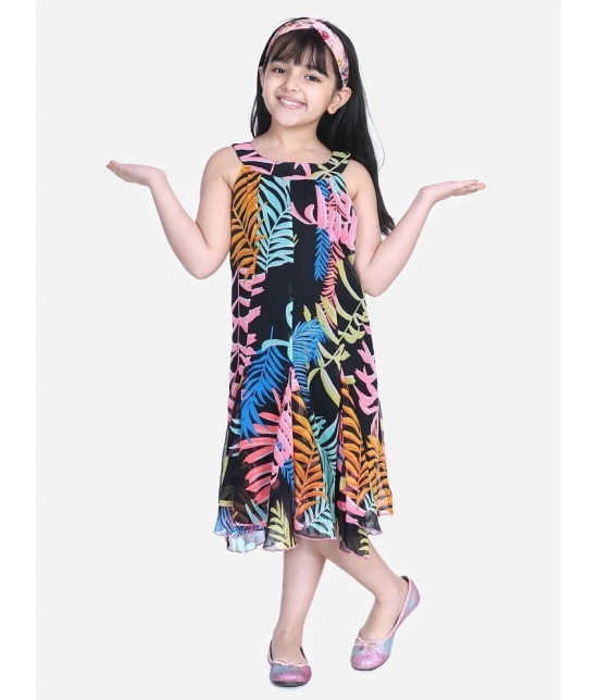 StyleStone Girls Multi Colour Stripe Dress with Flap detail - None