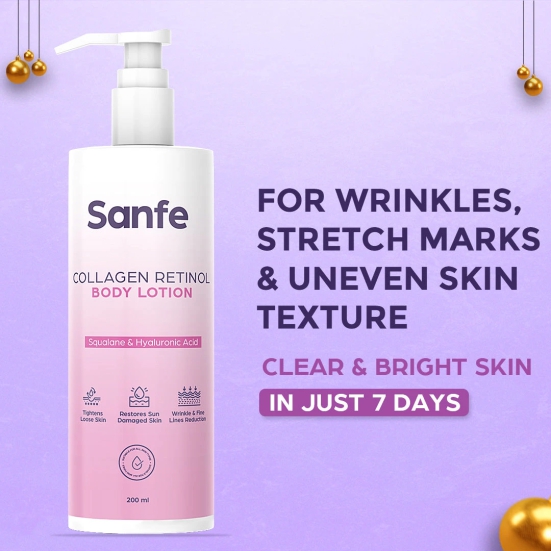 Sanfe Collagen Retinol Body Lotion - 200ml-Sanfe Collagen Retinol Body Lotion - 200ml