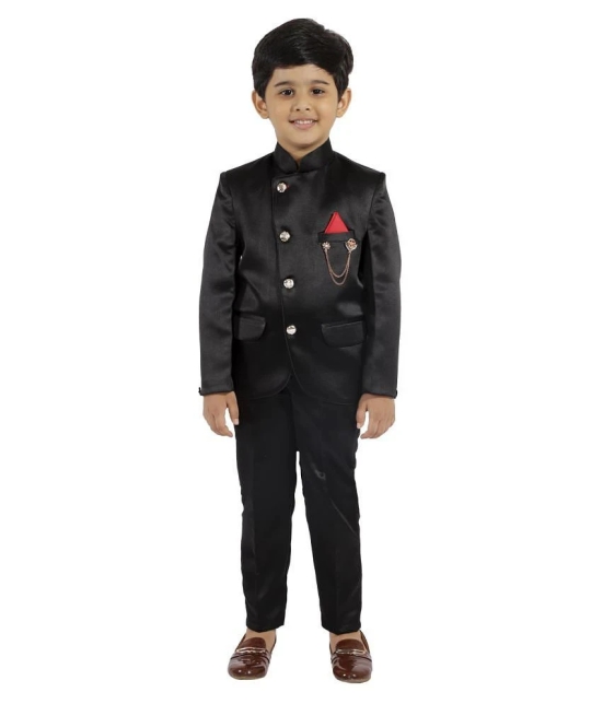 Fourfolds 2 Piece Jodhpuri Style Coat Suit with Pant & Blazer for Kids & Boys_FE143 - None