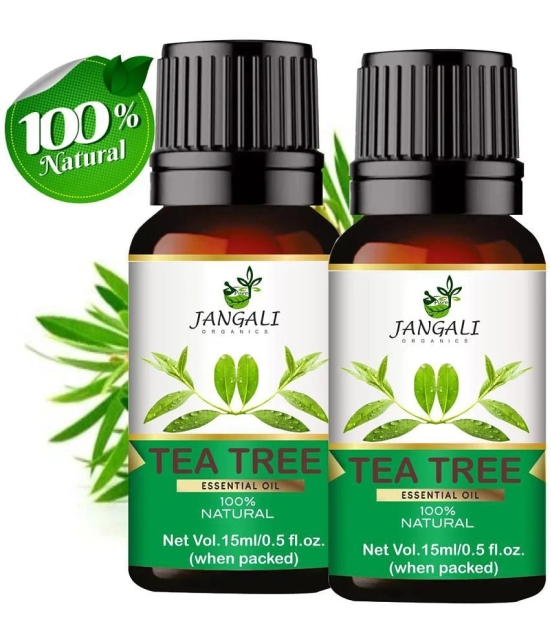 PURE Jangali ORGANICS Tea Tree Oil for Skin, Hair and Acne care 30ML