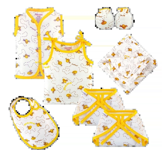 Newborn Gift Set - Honey - 7 Pack-0 - 3 Months